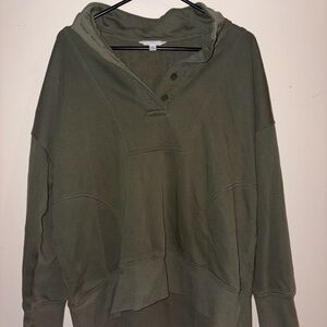 Time and Tru Olive Cowl Neck Sweater